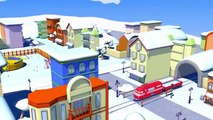Troy le Train et le Chasse neige à Car City - Dessin animés pour enfants