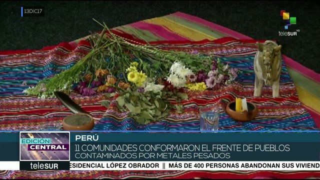 Perú: conforman Frente de pueblos contaminados por metales pesados