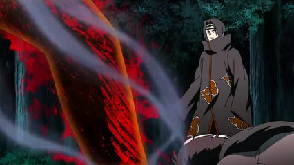 Itachi and Juzo vs. Mizukage _ Itachi use Amaterasu First TIme-VMfFuaF17iM