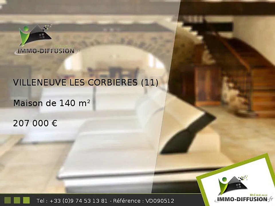 Maison A vendre Villeneuve les corbieres 140m2 - 207 000 Euros