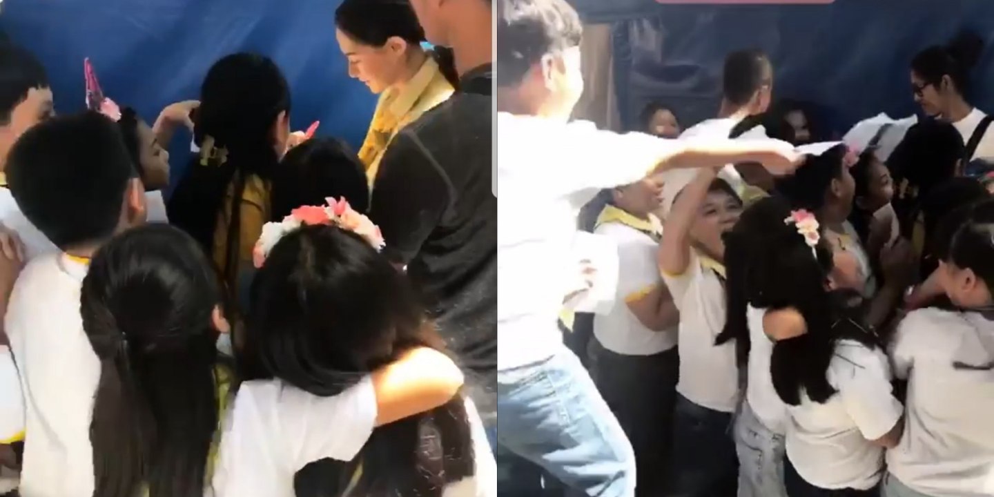 Kids mobbed super maam