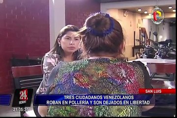 San Luis: policía pone en libertad a venezolanos que robaron pollería