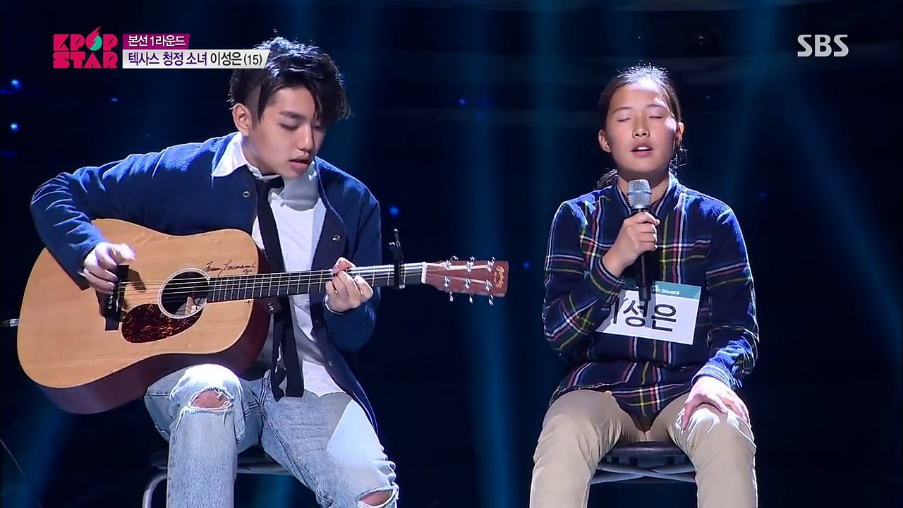 Lee Sung Eun & Sam Kim' Collabo Stage 'Love Never Felt So Good' 《KPOP STAR 6》 EP01-O0w5mnmOk_g