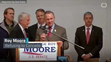 Roy Moore Still Refuses To Concede