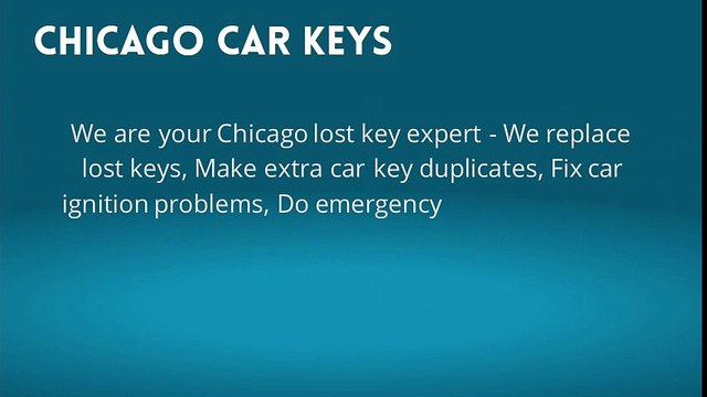 lost car keys chicago