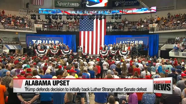 Trump downplays Republican loss in Alabama Senate seat race