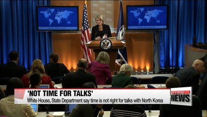 White House says now is not right time for talks with North Korea