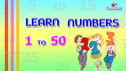 Numbers 1 to 50 for Kids in english - Kids educational videos | Learn Number names for toddlers, babies || VIRAL ROCKET
