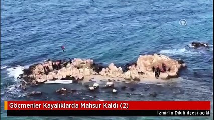 Göçmenler Kayalıklarda Mahsur Kaldı (2)