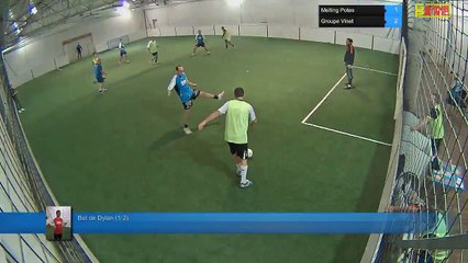 But de Dylan (1-2) - Melting Potes Vs Groupe Vinet - 14/12/17 19:00 - LIGUE 4 - Poitiers Game Parc
