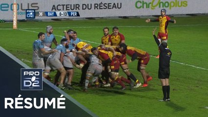 PRO D2 - Résumé Bayonne-Perpignan: 12-30 - J16 - Saison 2017/2018