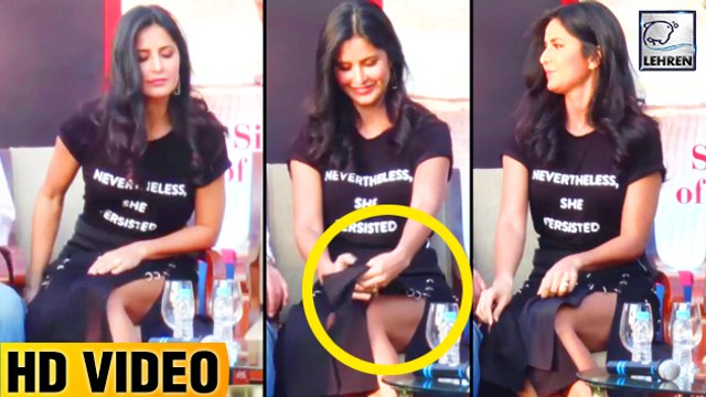 Katrina Kaif UNCOMFORTABLE In Her Short Dress At Beena Kak's Book Launch