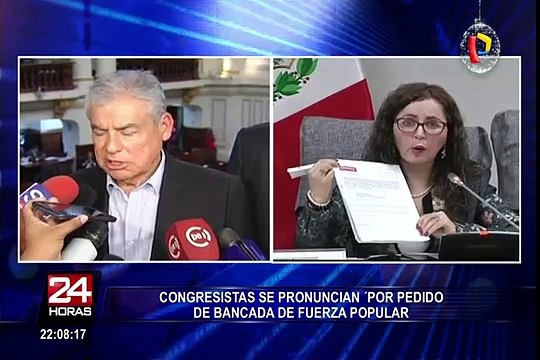Congresistas se pronuncian sobre pedido de Fuerza Popular