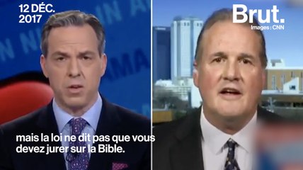 "Ce n'est pas obligatoire de jurer sur la bible" : malaise à la télé américaine