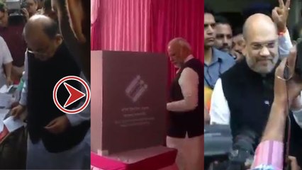 Gujarat Assembly Election  : లైన్లో నిల్చుని ఓటేసిన మోడీ, అరుణ్ జైట్లీ