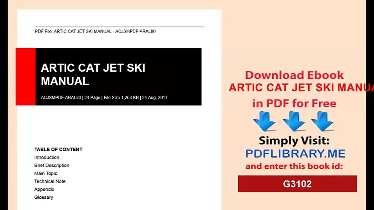 ARTIC CAT JET SKI MANUAL