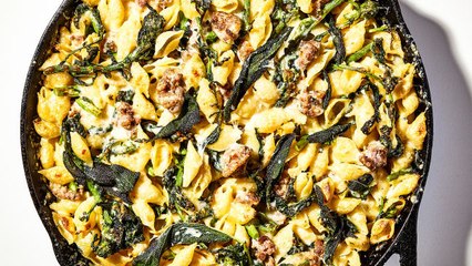 One-Pot Baked Pasta with Sausage and Broccoli Rabe
