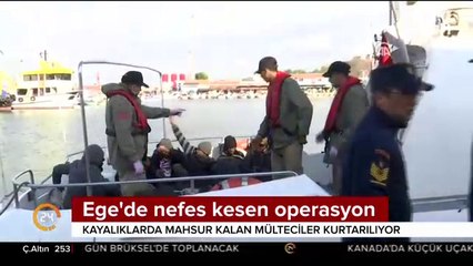 Ege'de mülteci operasyonu