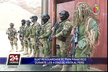 Escuadrón SUAT resguardará al Papa Francisco durante su estadía en Perú