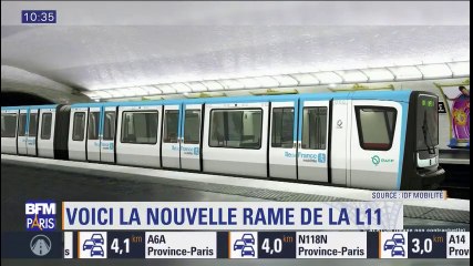 Nouveau look et nouvelle couleur, voici la nouvelle rame de la ligne 11