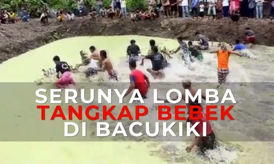 Serunya Festival Mallipa dengan Lomba Tangkap Bebek