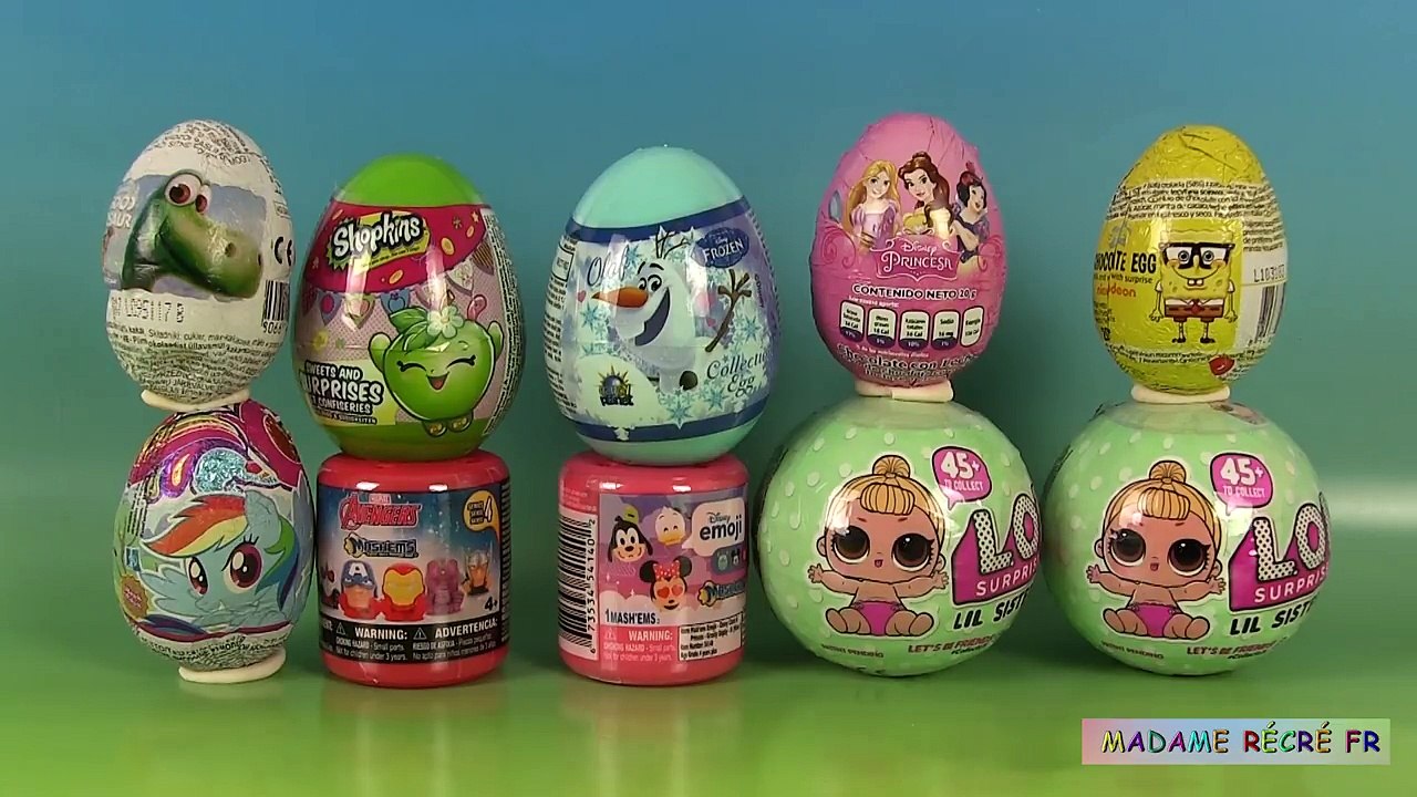 95.Oeufs Surprises Poupées LOL Mashems Emojis Avengers Super-Héros