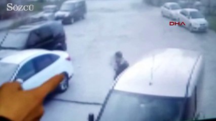 El yapımı patlayıcıyı atıp kaçtı