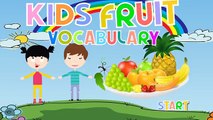 Vocabulary For Kids - Fruits -  Learning Puzzle Games - Kids Vocab