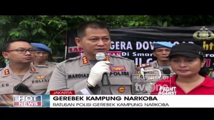 Polisi Gerebek Sarang Kampung Narkoba di Kebayoran Lama