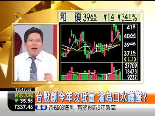 20121023-三立財經-錢滾錢-成交量創次低 台股腳麻了 是要怎麼跑