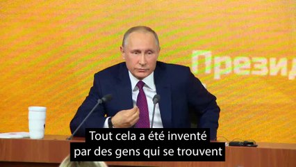 Poutine : Les accusations d'ingérence russe aux USA "inventées"