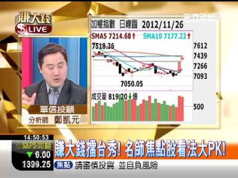 一世賺大錢20121126賺大錢擂台秀!