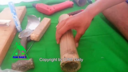 Bamboo Pipe Mouse Traps in Cambodia - Amazing Catch Rat With Bamboo Traps