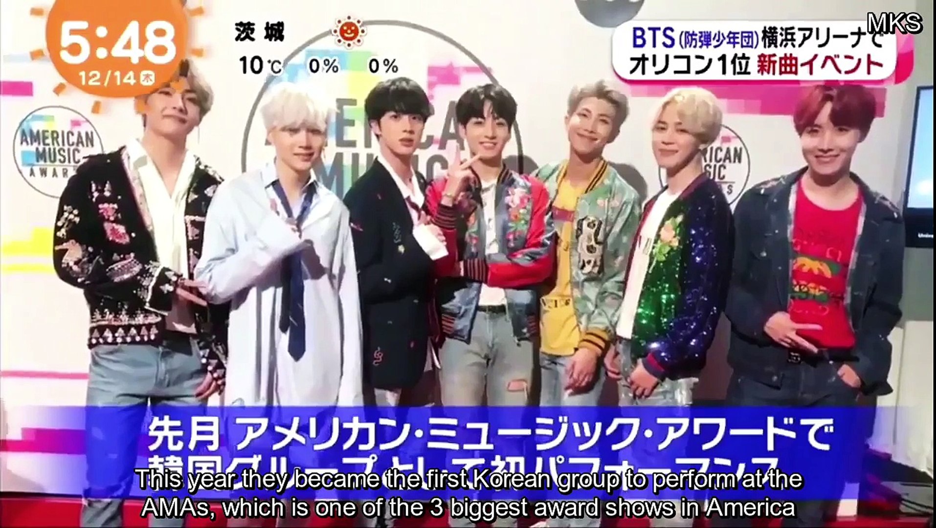 ENG SUB] BTS in Japan Des 2017 Oha Mezamashi and Zip Clip - video