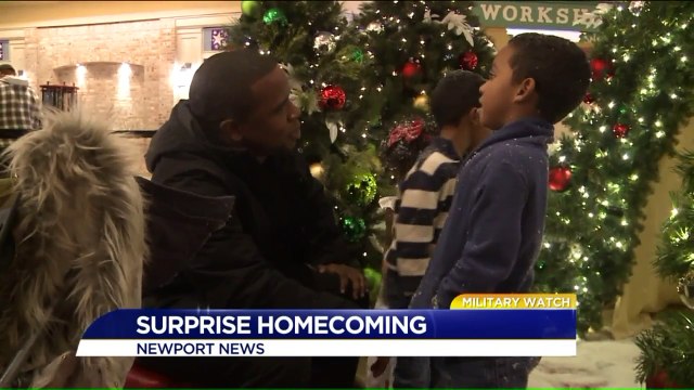 Military Dad Enlists Santa to Help With Sweet Homecoming Surprise
