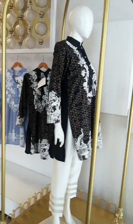 Nida Azwer Latest Printed Kurta