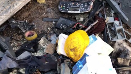 Freni boşalan alçı yüklü tır devrildi: 1 ölü (2) - ANKARA