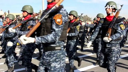 Military parade held in Mosul to celebrate victory over IS group