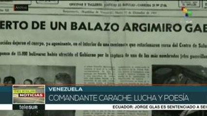 Venezuela: se cumplen 53 años de la muerte del poeta Argimiro Gabaldón