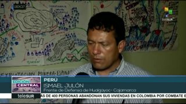 Perú: conforman frente de pueblos contaminados por metales pesados