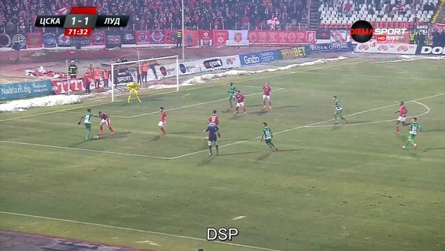Jody Lukoki Offside Goal - CSKA-Sofia 1-1 Ludogorets 14-12-2017