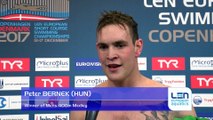 European Short Course Swimming Championships Copenhagen 2017 - Peter BERNEK Winner of Mens 400m Medley