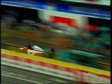 GP RSM91:Sorpassi di Hakkinen e Van De Poele a Letho, pit stop di Berger,Gachot,Moreno e A.Senna e ripartenza di Patrese
