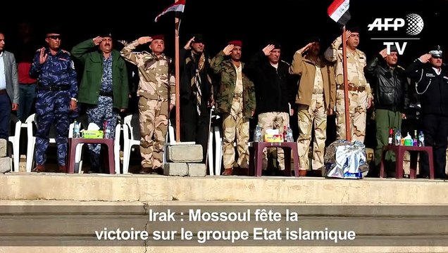 Irak: après Bagdad, Mossoul fête la victoire sur l'EI