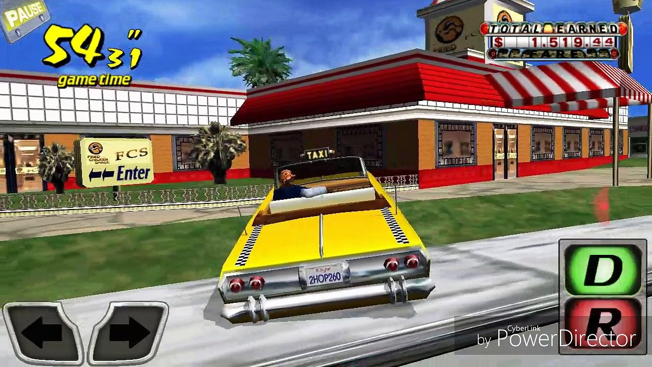 Crazy taxi - FCS - Kfc Reference (gameplay android)