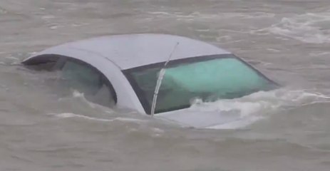 Car Abandoned on Slippery Wisconsin Road is Claimed by Lake Michigan