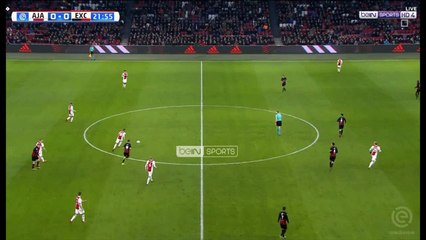 مساهمة حكيم زياش في هدف اياكس الاول أمام إكسيلسيور