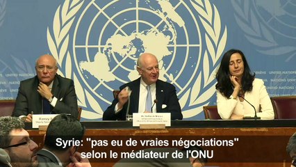 Syrie: "pas eu de vraies négociations" à Genève (Mistura)