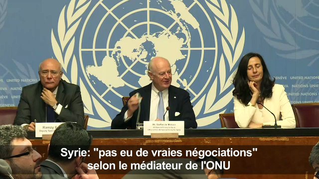 Syrie: pas eu de vraies négociations à Genève (Mistura)