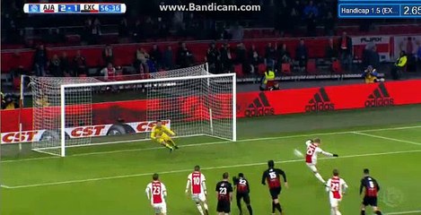 Kasper Dolberg Penalty  Goal HD - Ajax 2-1  Excelsior 14.12.2017